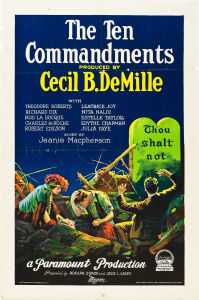 Poster for the movie "The Ten Commandments"