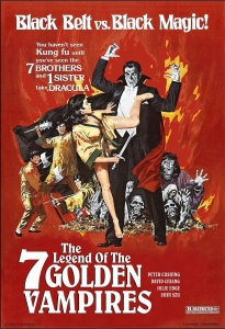 Poster for the movie "The Legend of the 7 Golden Vampires"