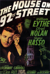 Poster for the movie "The House on 92nd Street"