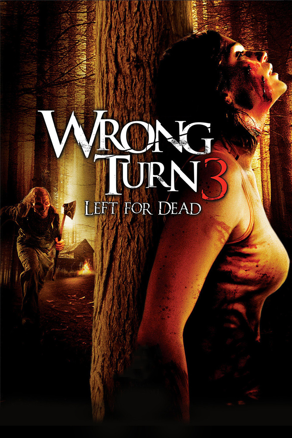 Poster for the movie "Wrong Turn 3: Left for Dead"