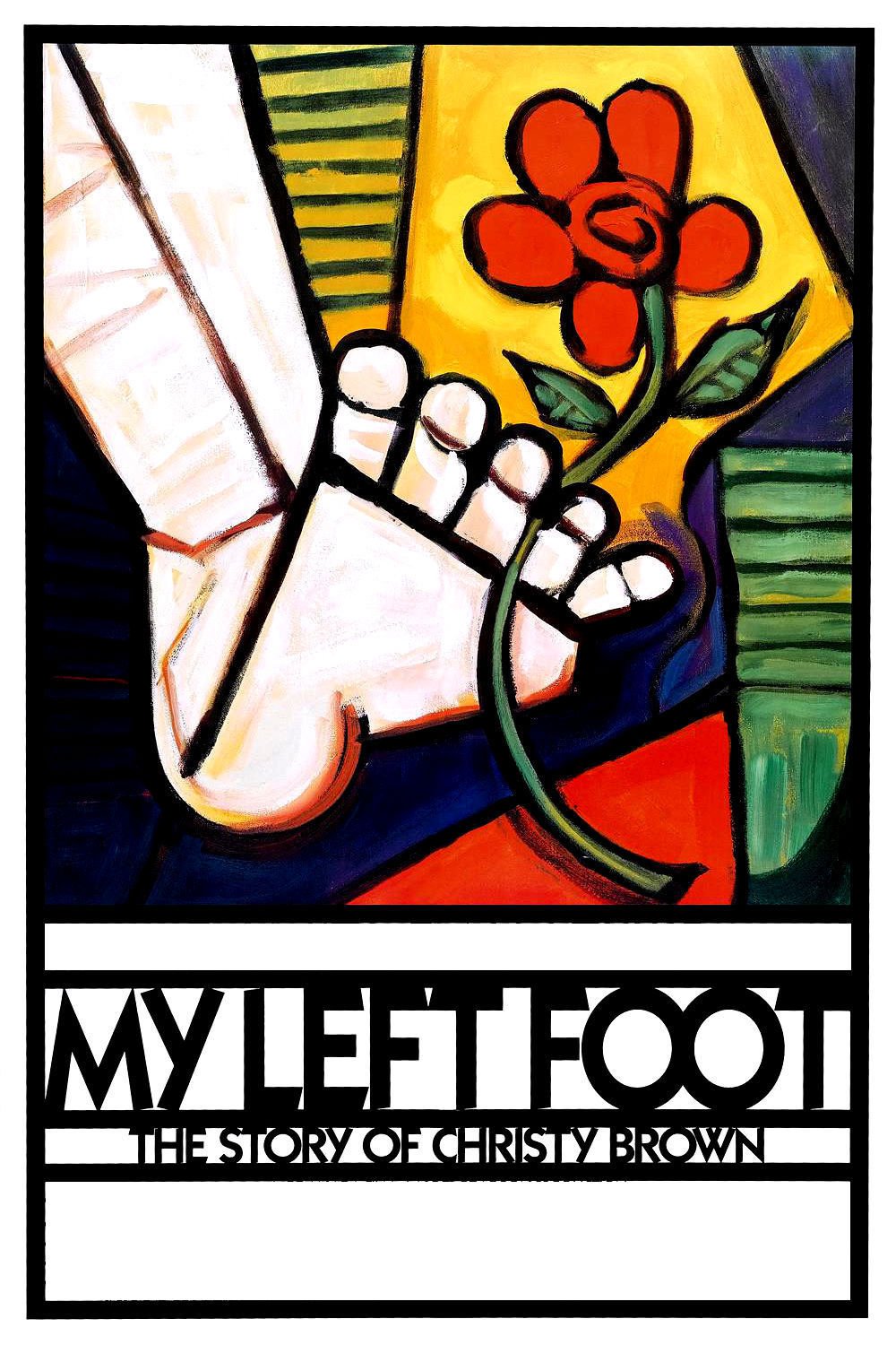 Poster for the movie "My Left Foot: The Story of Christy Brown"