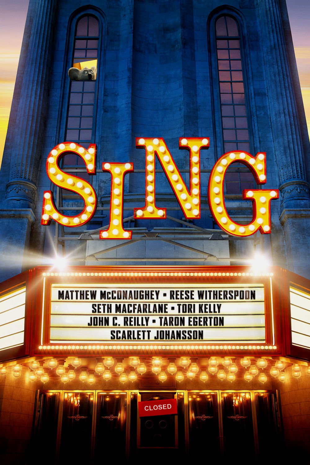 Poster for the movie "Sing"