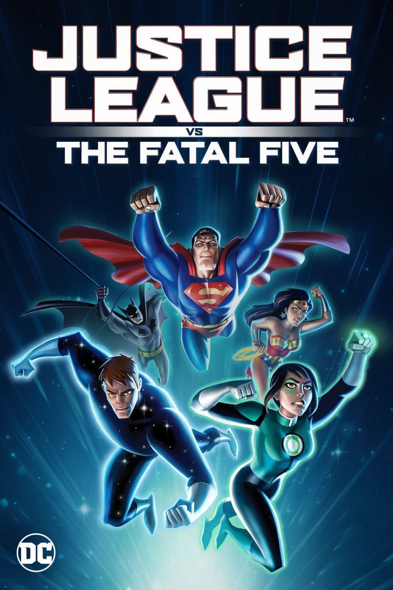 Poster for the movie "Justice League vs. the Fatal Five"